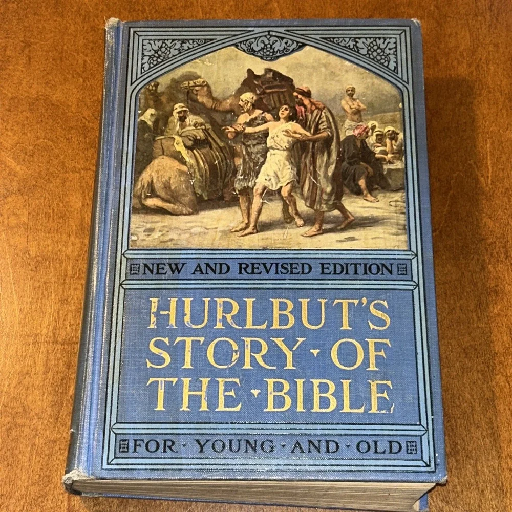 Hurlbut's Story of the Bible 1932 New and Revised Edition Vintage Blue Hardcover